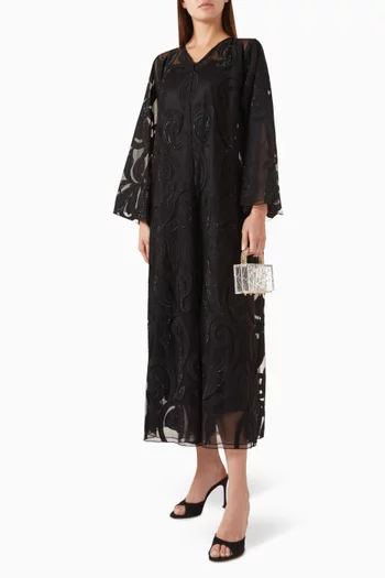 Stone-embellished Abaya