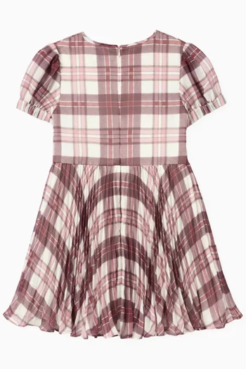 Plaid Dress in Chiffon