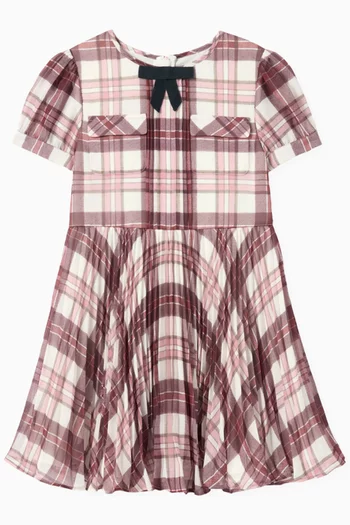 Plaid Dress in Chiffon