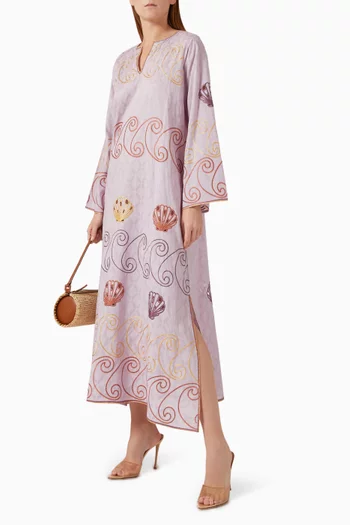 Embroidered Maxi Kaftan