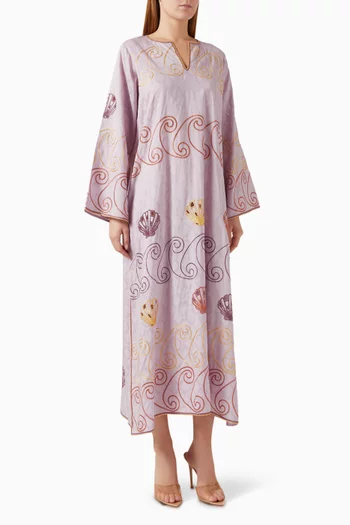 Embroidered Maxi Kaftan