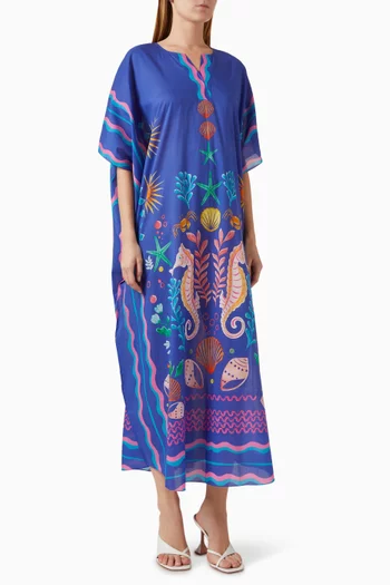 Printed Short-sleeved Kaftan