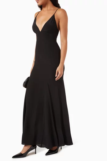 Maxi Dress in Silk Chiffon