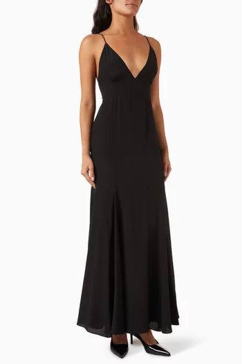 Maxi Dress in Silk Chiffon
