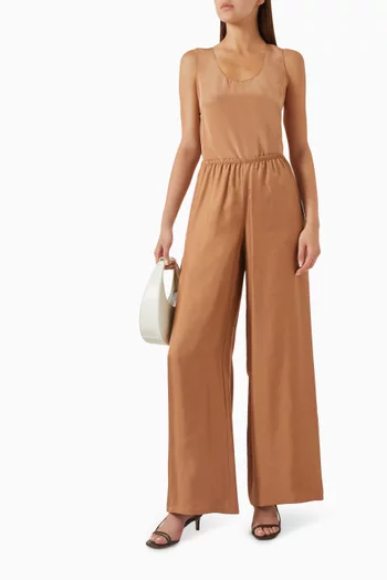 Elasticated Pants in Silk