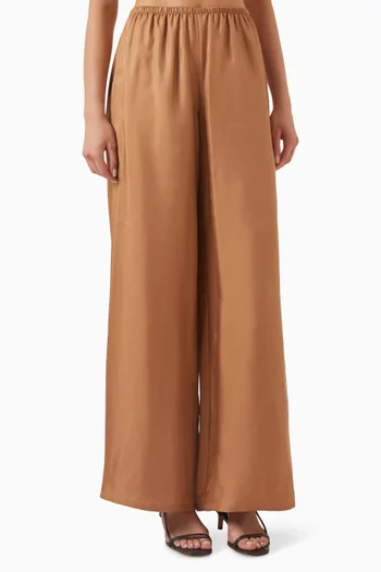 Elasticated Pants in Silk