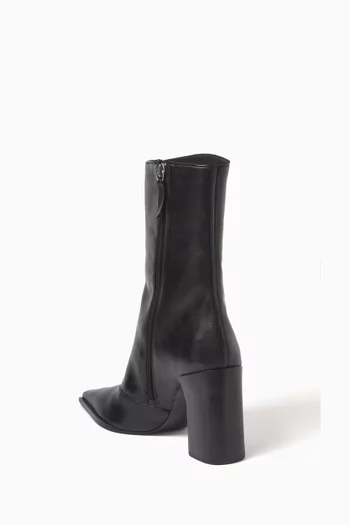 Raffaela 85 Mid-calf Boots in Leather