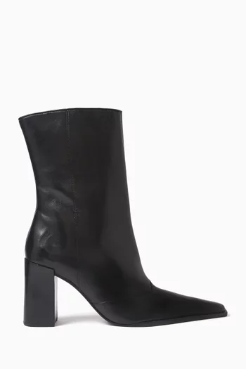 Raffaela 85 Mid-calf Boots in Leather