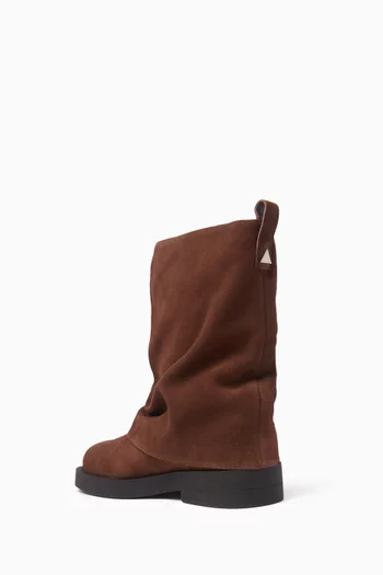 Keira Cloak Ankle Boots in Suede