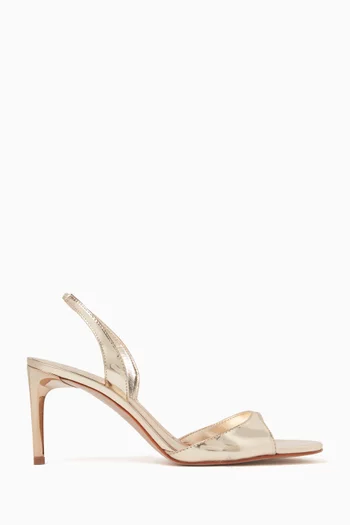 Scarlett 81 Slingback Sandals in Metallic Leather
