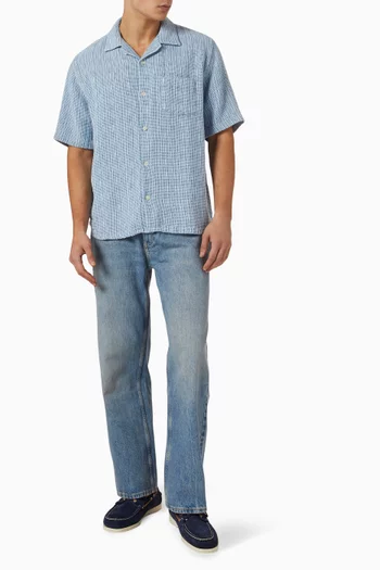 Jeans in Washed Denim
