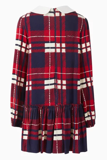 Cheque-print Dress