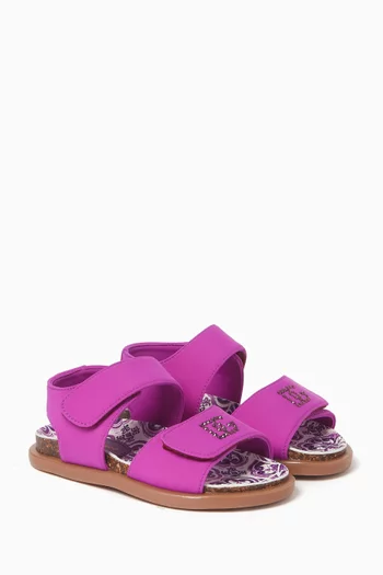 Majolica Thermo-rhinestones Sandal