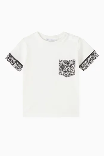 Majolica-print T-shirt in Cotton