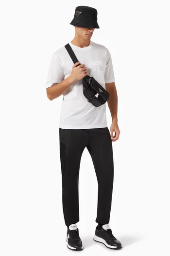 Nylon Pocket T-shirt in Cotton Jersey