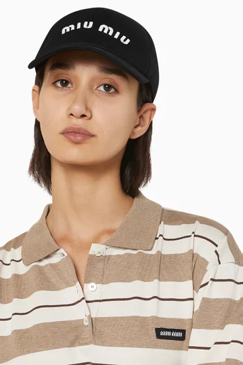 Logo-embroidered Baseball Cap in Cotton