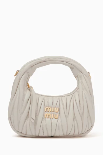 Mini Wander Hobo Bag in Matelassé Leather