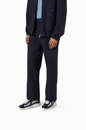 America's Cup Sneakers in Patent Leather & Technical Fabric