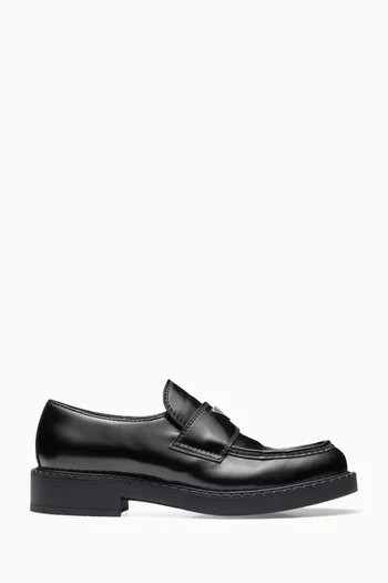 Loafers in Brushed Leather