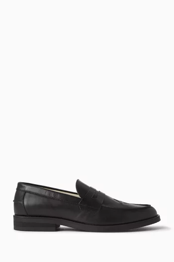 Wilde Plus Star Penny Loafers in Leather