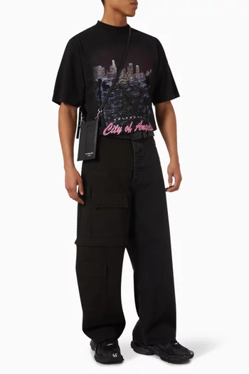 Unisex City Of Angels T-shirt Medium-fit in Dry-jersey