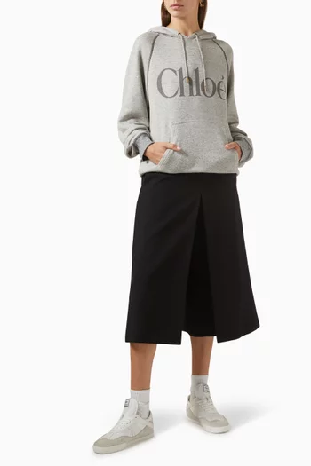 Logo Hoodie in Cotton Blend