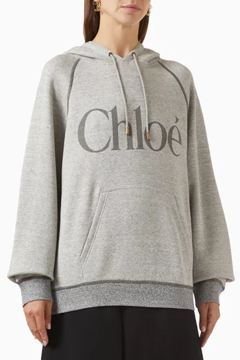 Logo Hoodie in Cotton Blend
