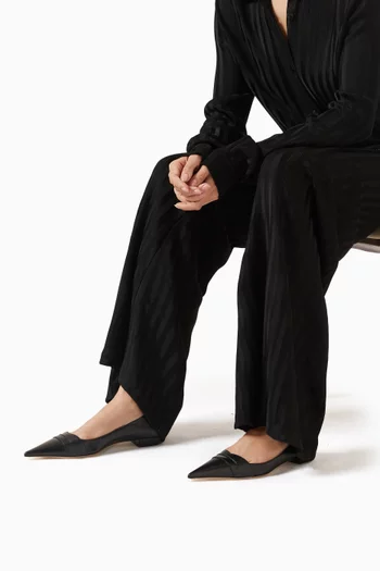 Eva Ballerina Shoes in Leather