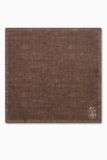 Double-face Pocket Square in Silk