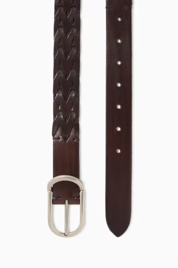 حزام مجدول جلد