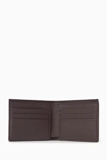 Logo-embossed Bifold Wallet in Leather