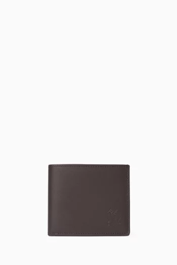 Logo-embossed Bifold Wallet in Leather