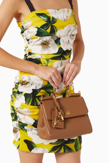 حقيبة ماي سيسيلي صغيرة بيد علوية جلد