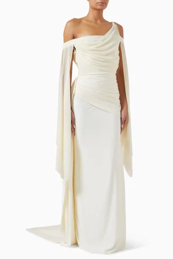 Cynthia Asymmetrical Maxi Dress