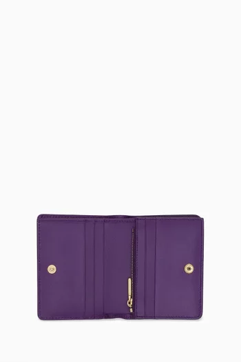 Majolica-print Continental wallet in Leather