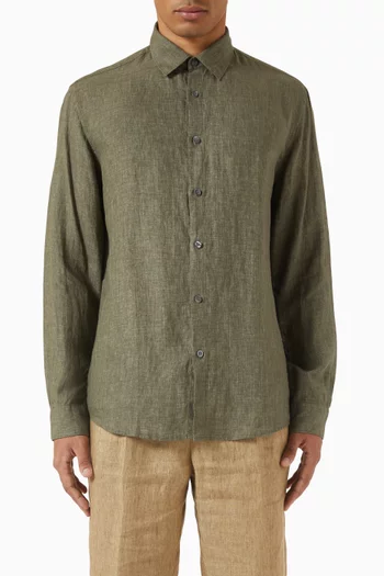 Long-sleeve Shirt in Linen