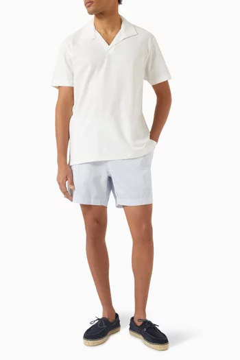 Drawstring Striped Swim Shorts in Seaqual™