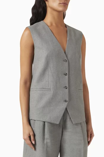 Suit Vest in Linen