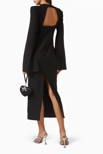 Sense Of Mystery Midi Dress
