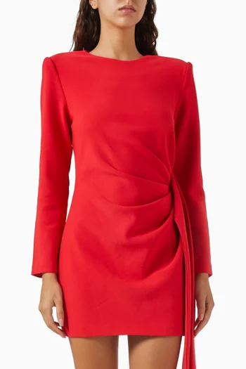 Sense Of Mystery Draped Mini Dress