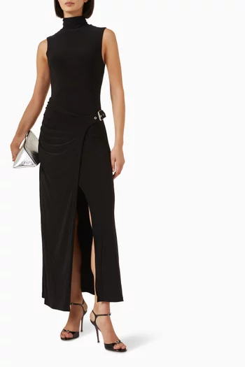 فستان ربيلين طويل جيرسيه