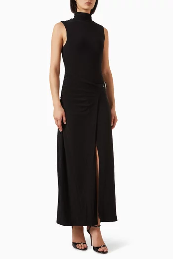 فستان ربيلين طويل جيرسيه