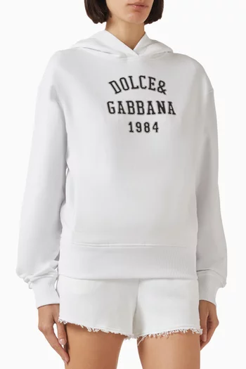 Embroidered-logo Hoodie
