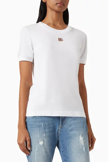 Metal Logo T-shirt in Cotton