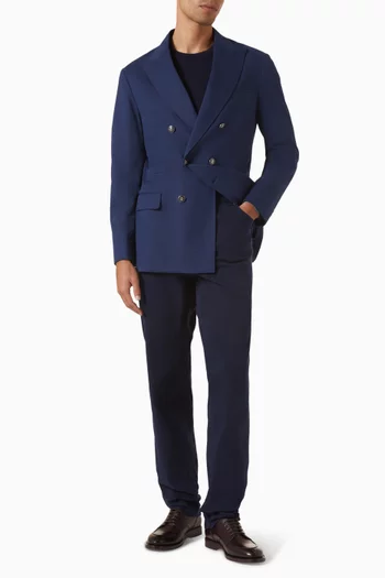 جاكيت بأكتاف غير مبطنة مزيج قطن غابردين