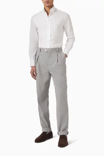 Slim Fit Shirt in Cotton Twill