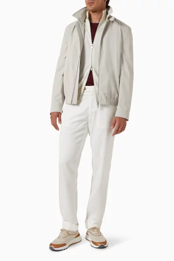 Turtleneck Zip Cardigan in Cashmere