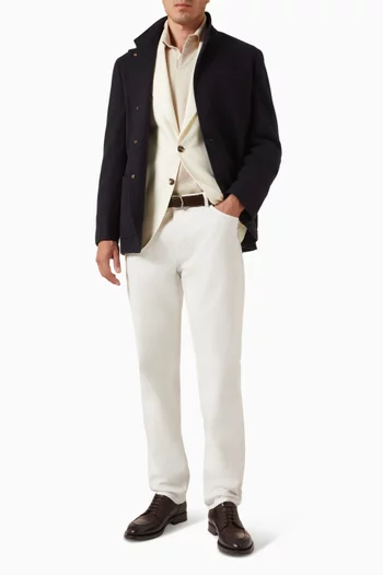 سترة بولو نسيج كشمير