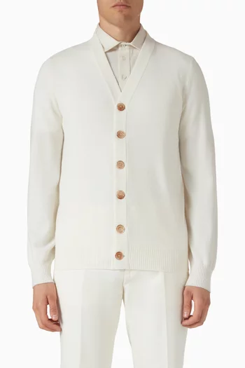 كارديغان بفتحة رقبة على شكل حرف V‏ كشمير