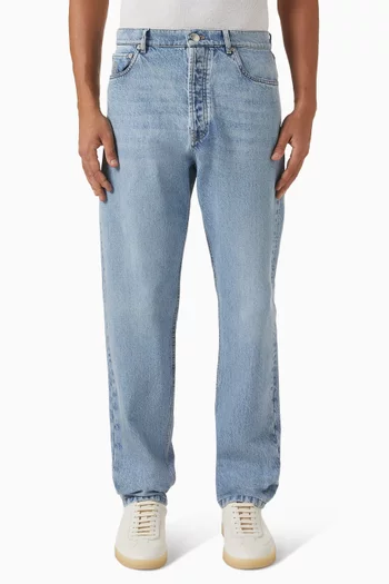 Iconic Fit Five-pocket Jeans in Denim
